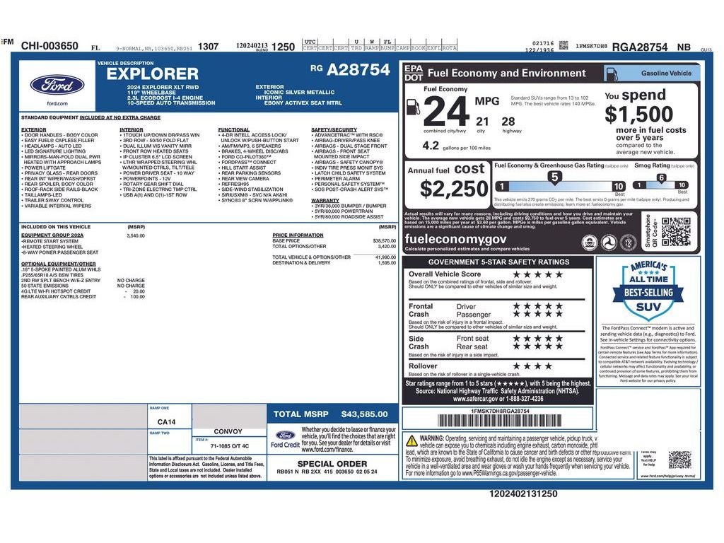 2024 Ford Explorer XLT
