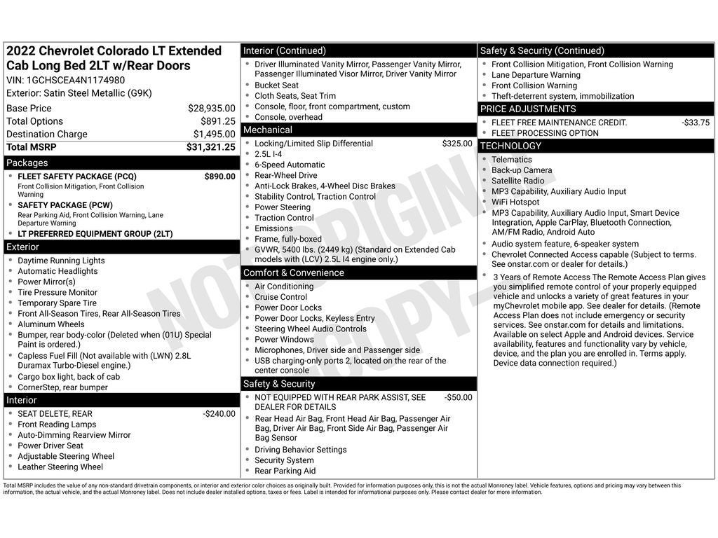 2022 Chevrolet Colorado 2WD LT