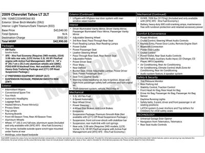 2009 Chevrolet Tahoe LT w/2LT