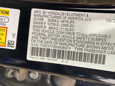 2022 Honda Accord Sport
