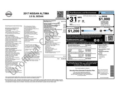 2017 Nissan Altima 2.5 SL