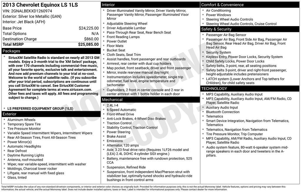 2013 Chevrolet Equinox LS