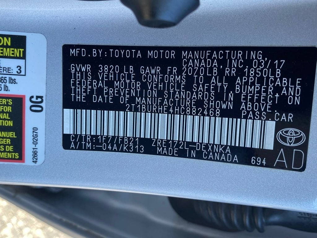 2017 Toyota Corolla LE