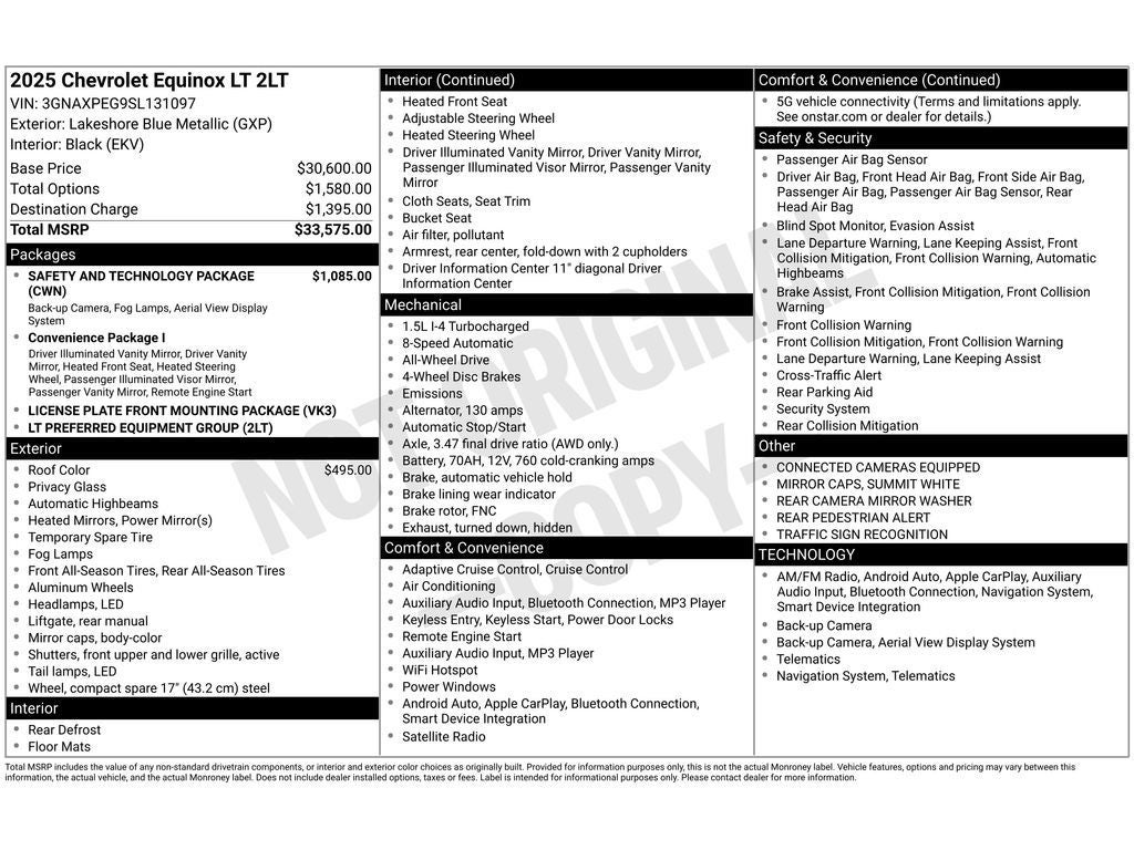 2025 Chevrolet Equinox AWD LT