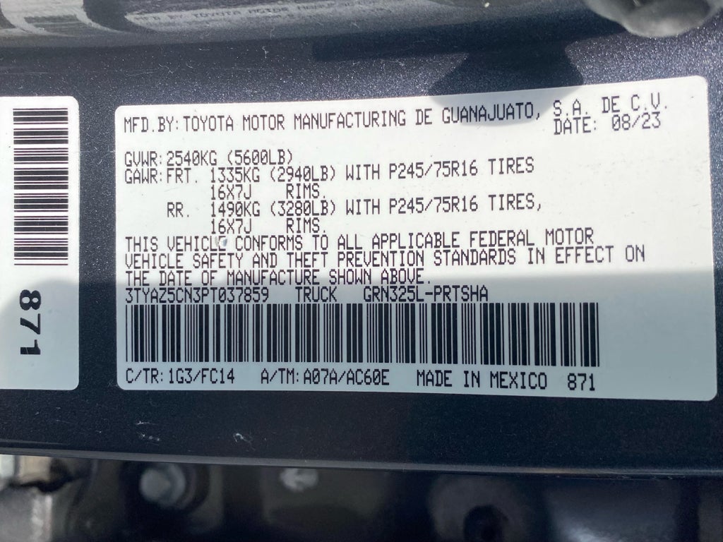 2023 Toyota Tacoma SR5