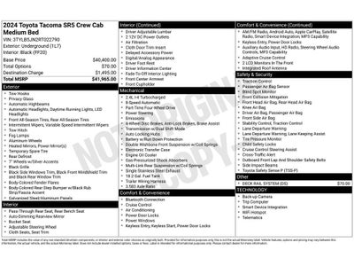2024 Toyota Tacoma SR5