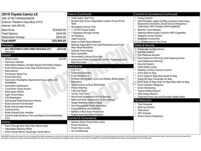 2019 Toyota Camry LE