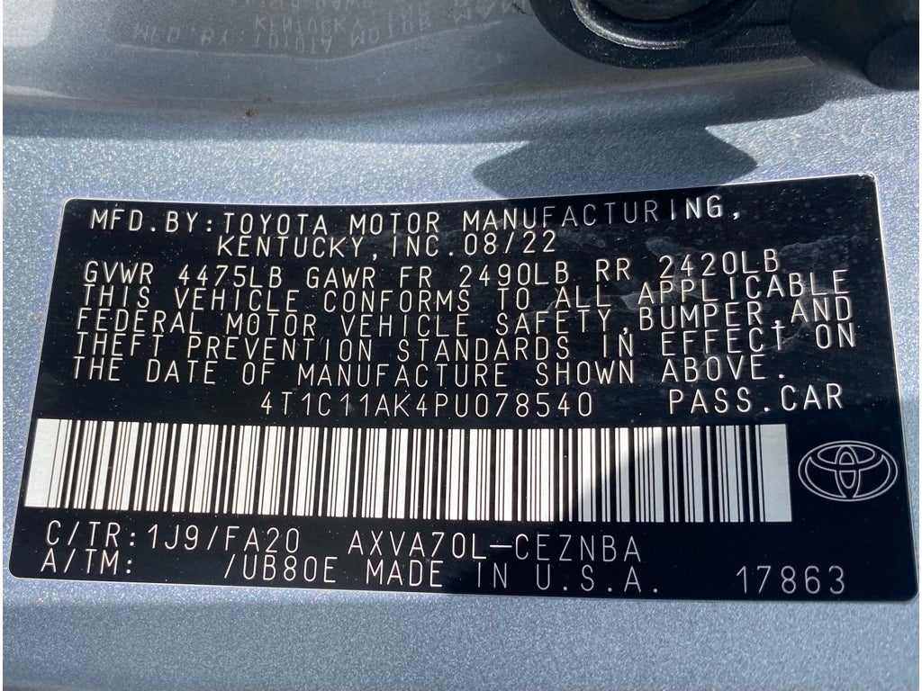 2023 Toyota Camry LE