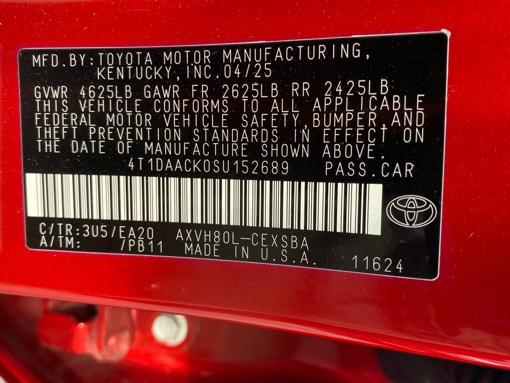 2025 Toyota Camry Hybrid SE