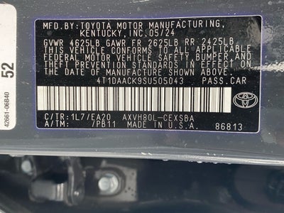 2025 Toyota Camry Hybrid SE