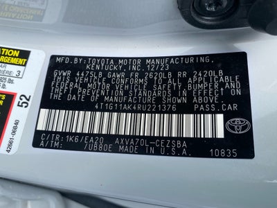 2024 Toyota Camry SE