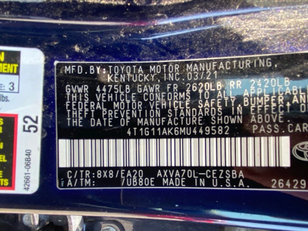 2021 Toyota Camry SE
