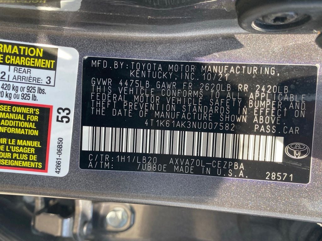 2022 Toyota Camry XSE