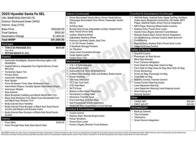 2025 Hyundai Santa Fe SEL
