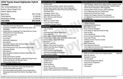 2025 Toyota Grand Highlander Hybrid Limited