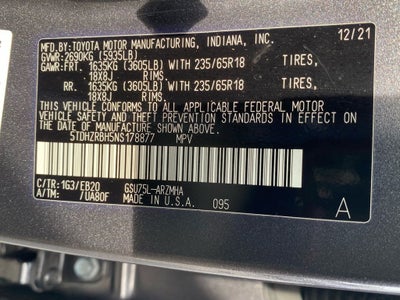 2022 Toyota Highlander XLE