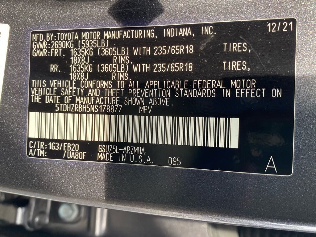 2022 Toyota Highlander XLE