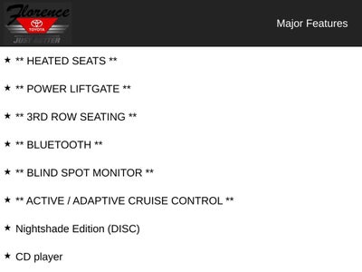 2019 Toyota Highlander SE Nightshade