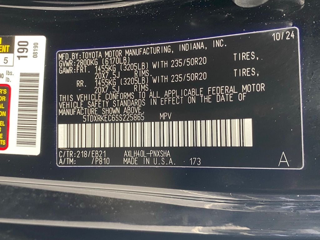 2025 Toyota Sienna XSE