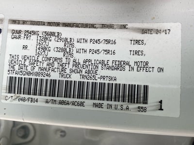 2017 Toyota Tacoma SR