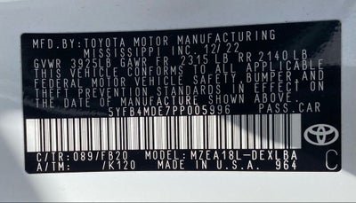 2023 Toyota Corolla LE