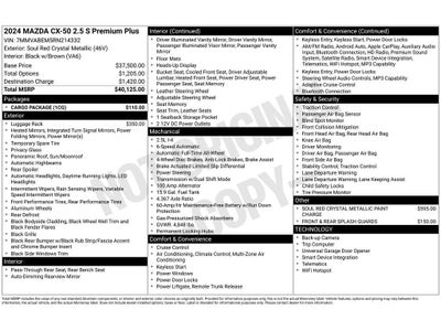 2024 Mazda Mazda CX-50 2.5 S Premium Plus Package