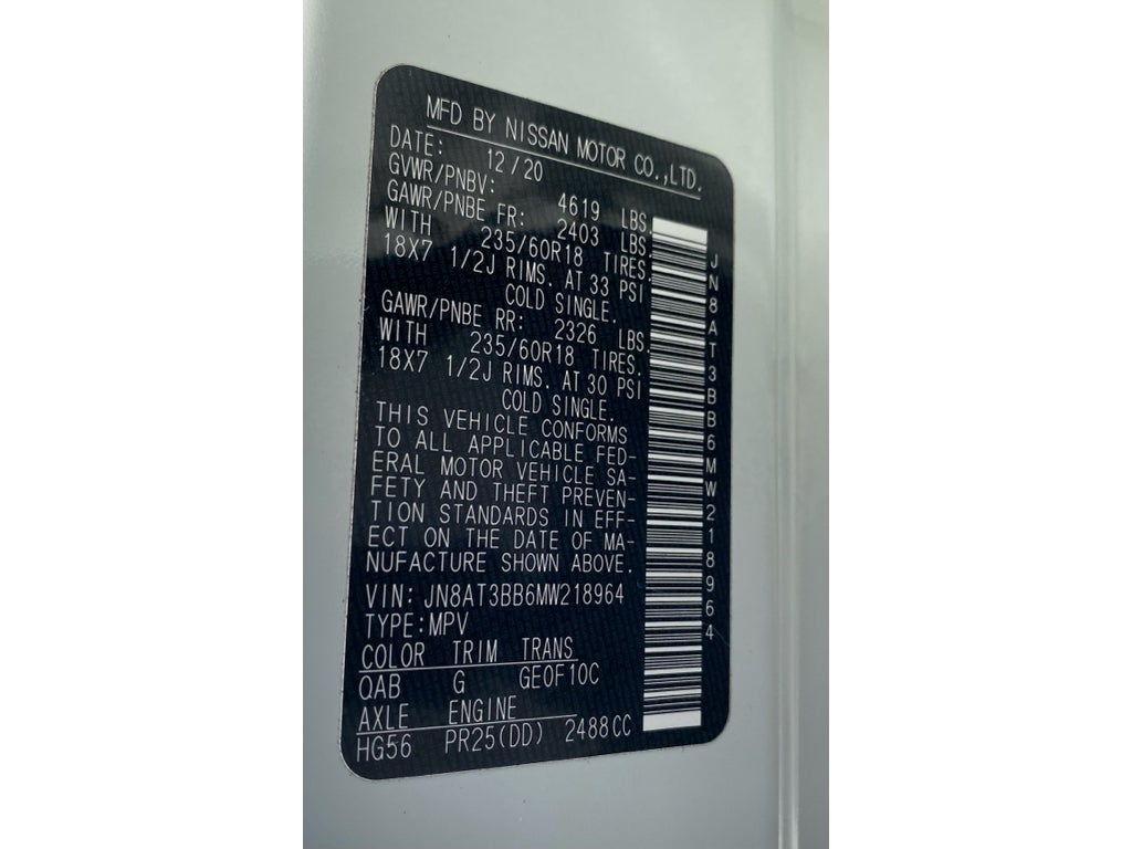 2021 Nissan Rogue SV