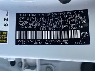 2024 Toyota Corolla Hybrid Hybrid SE