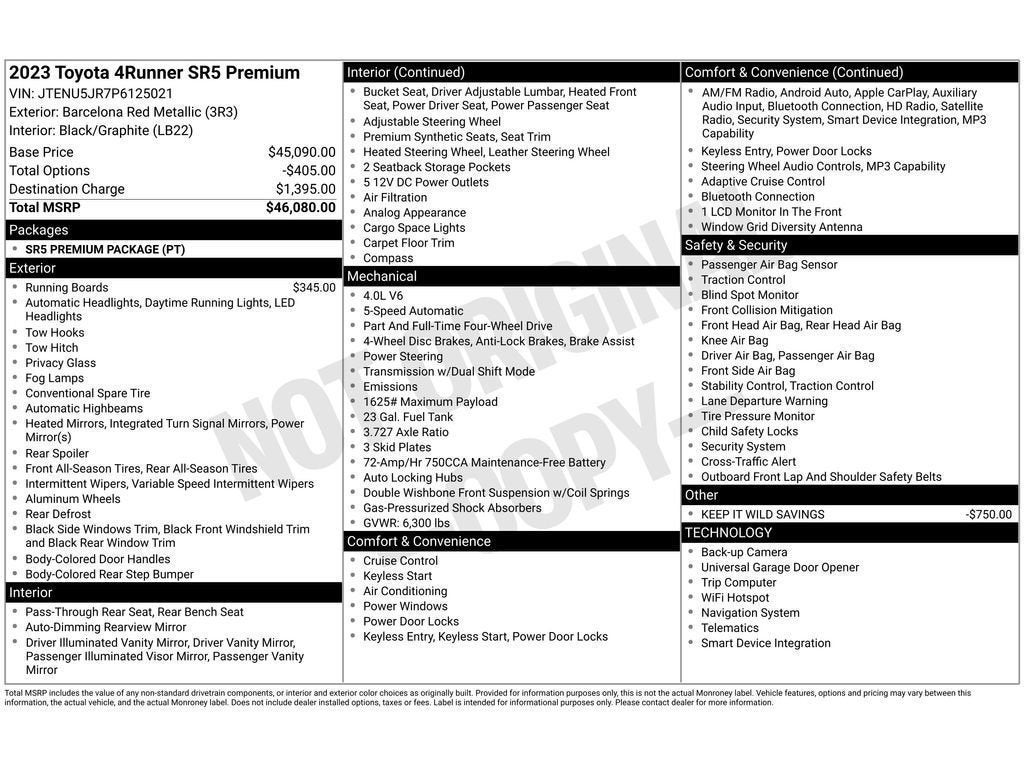 2023 Toyota 4Runner SR5 Premium
