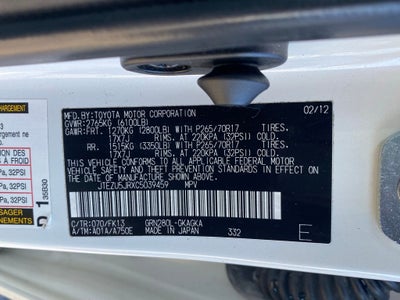 2012 Toyota 4Runner SR5