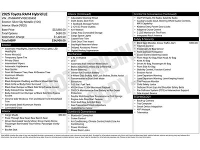 2025 Toyota RAV4 Hybrid Hybrid LE