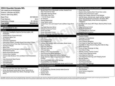 2024 Hyundai Sonata SEL