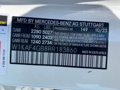 2024 Mercedes-Benz C-Class C 300