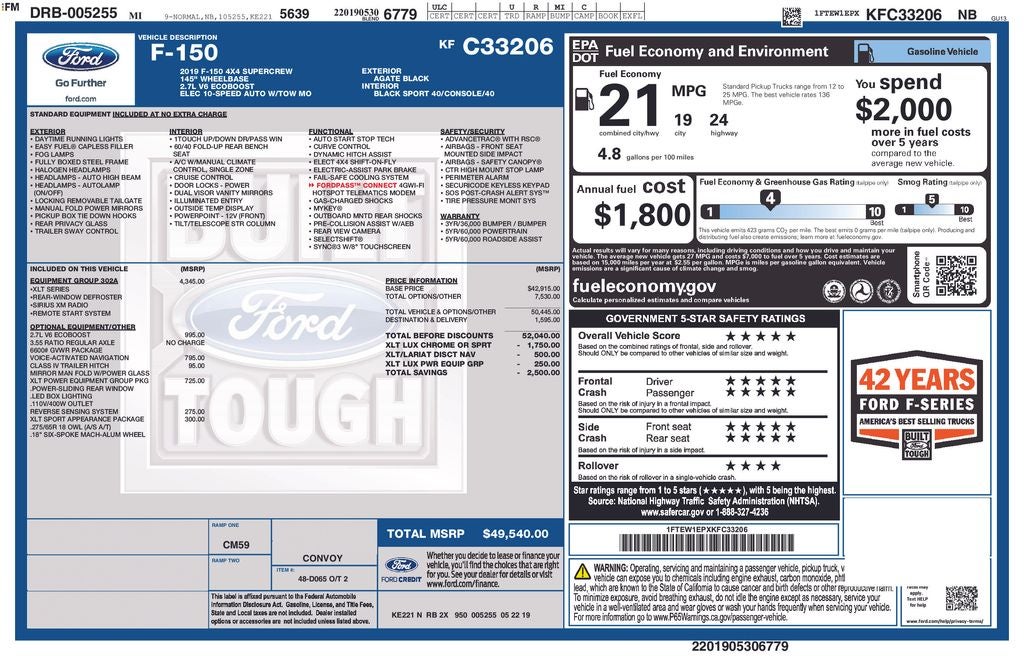 2019 Ford F-150 XLT