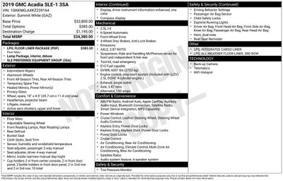 2019 GMC Acadia SLE-1