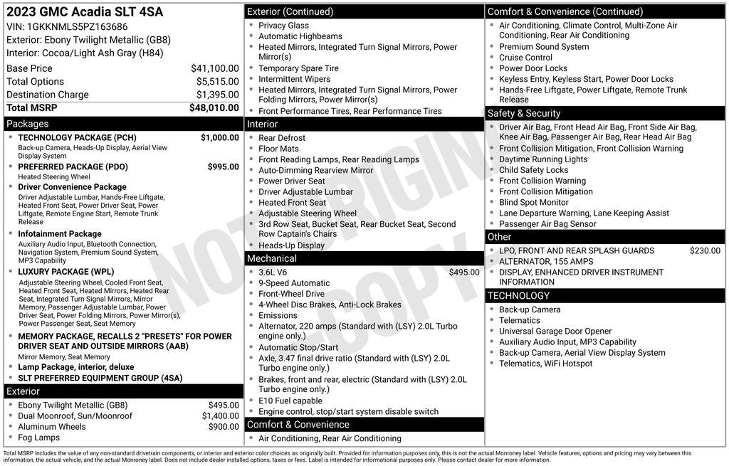 2023 GMC Acadia SLT