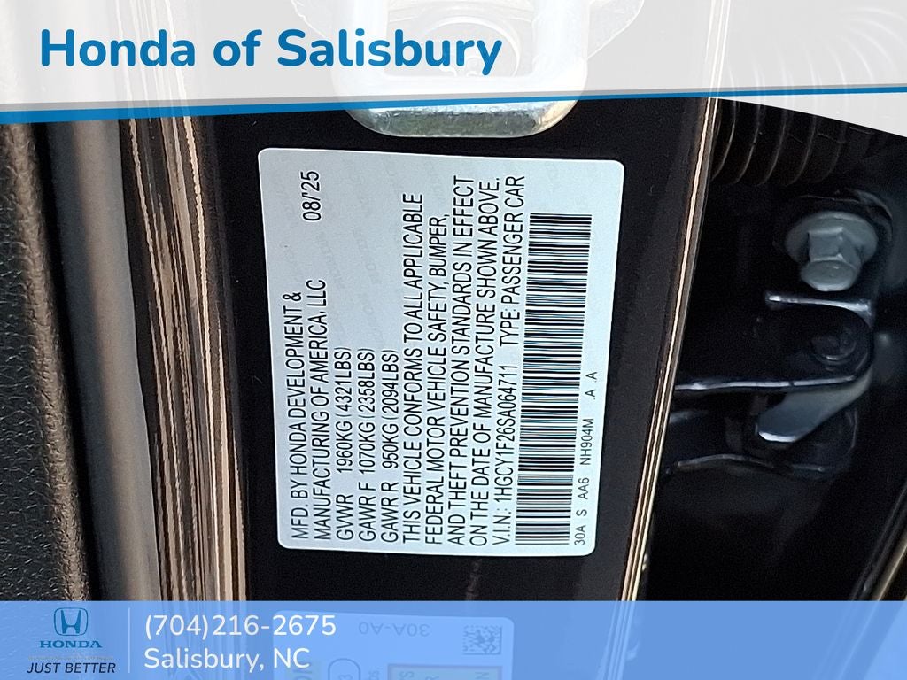 2025 Honda Accord LX