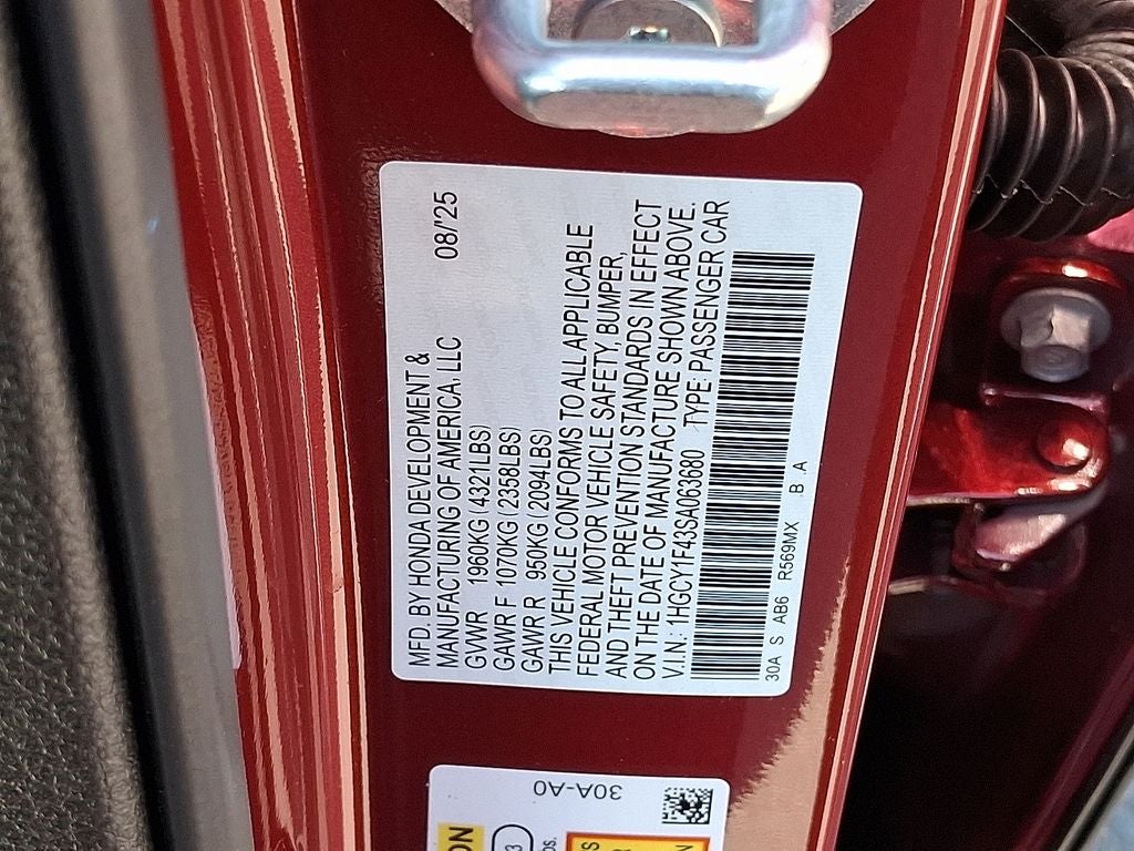 2025 Honda Accord SE