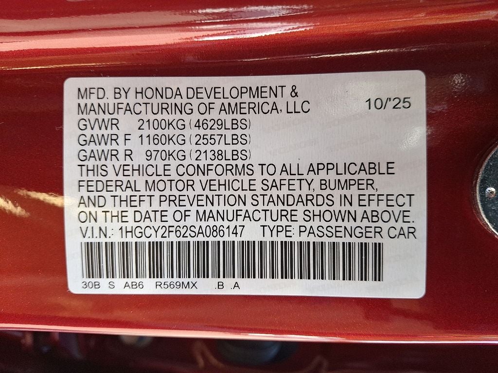 2025 Honda Accord Hybrid EX-L