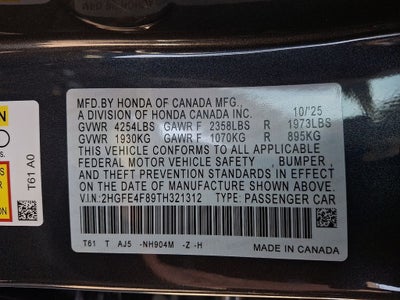 2026 Honda Civic Hybrid Sport Touring