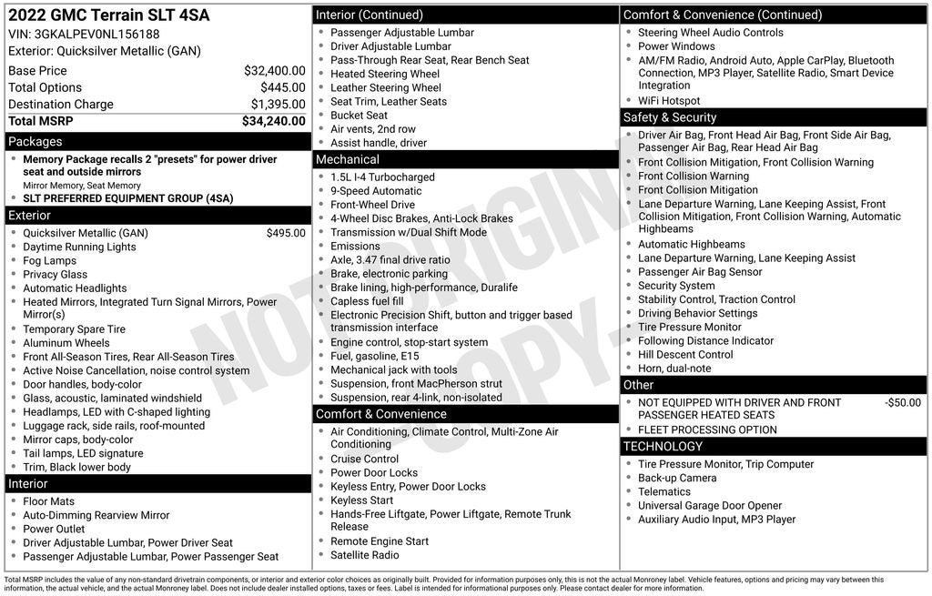 2022 GMC Terrain SLT