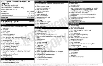 2022 Toyota Tacoma SR5 V6