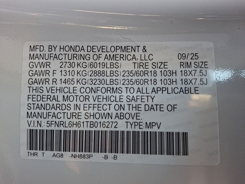 2026 Honda Odyssey EX-L