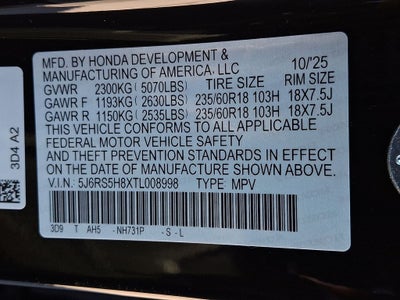 2026 Honda CR-V Hybrid Sport-L