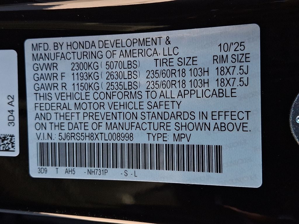 2026 Honda CR-V Hybrid Sport-L