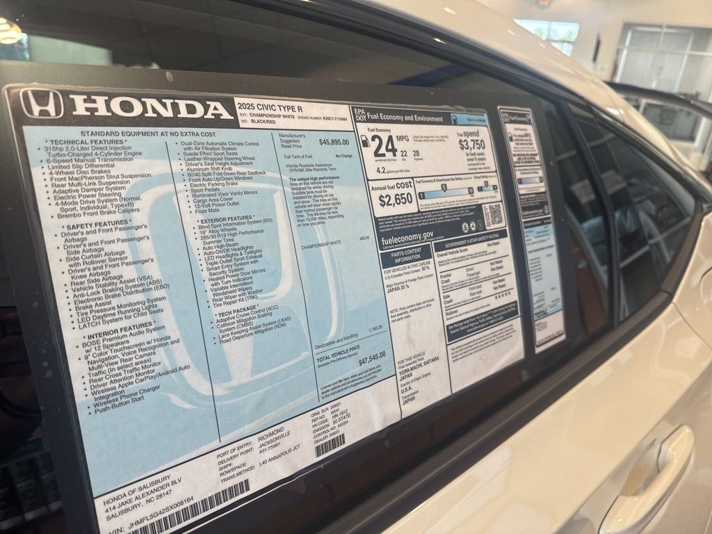 2025 Honda Civic Type R Base