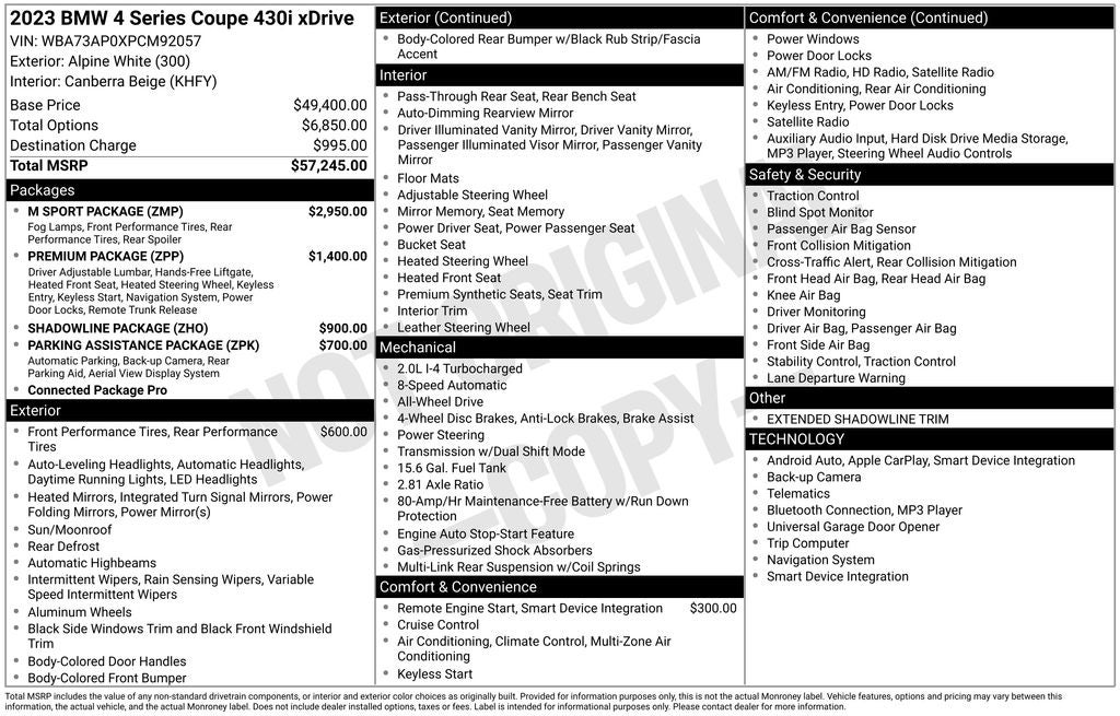 2023 BMW 4 Series 430i xDrive