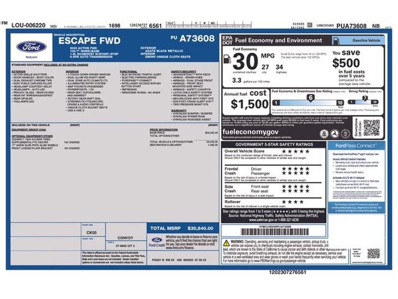 2023 Ford Escape Active