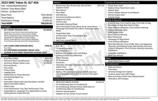 2023 GMC Yukon XL SLT