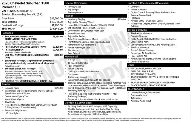 2020 Chevrolet Suburban Premier